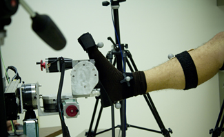 USA student using lab equipment 