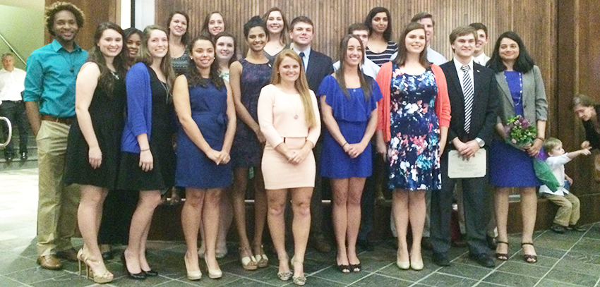 USA-Phi Sigma Iota Merit Scholarship recipients.