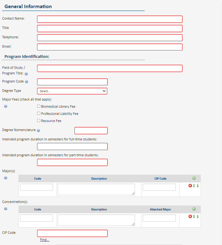 General Information screenshot