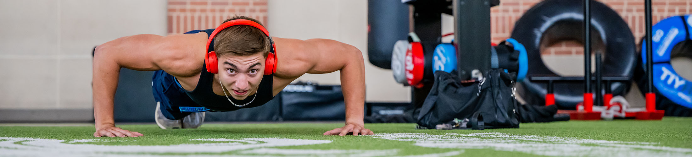 Man Doing Pushups