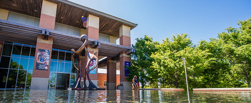 Outside of Campus Recreation building.