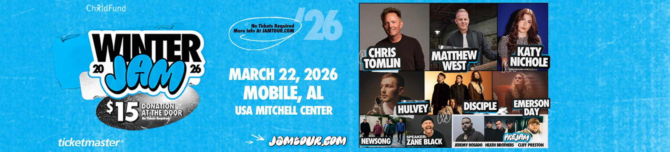 Winter Jam 2026 March 22, 2026 USA Mitchell Center