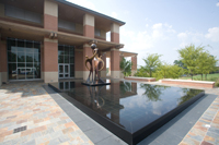 Student Rec Center Water Feature - Left View