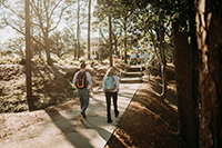 media relations photography - students walking